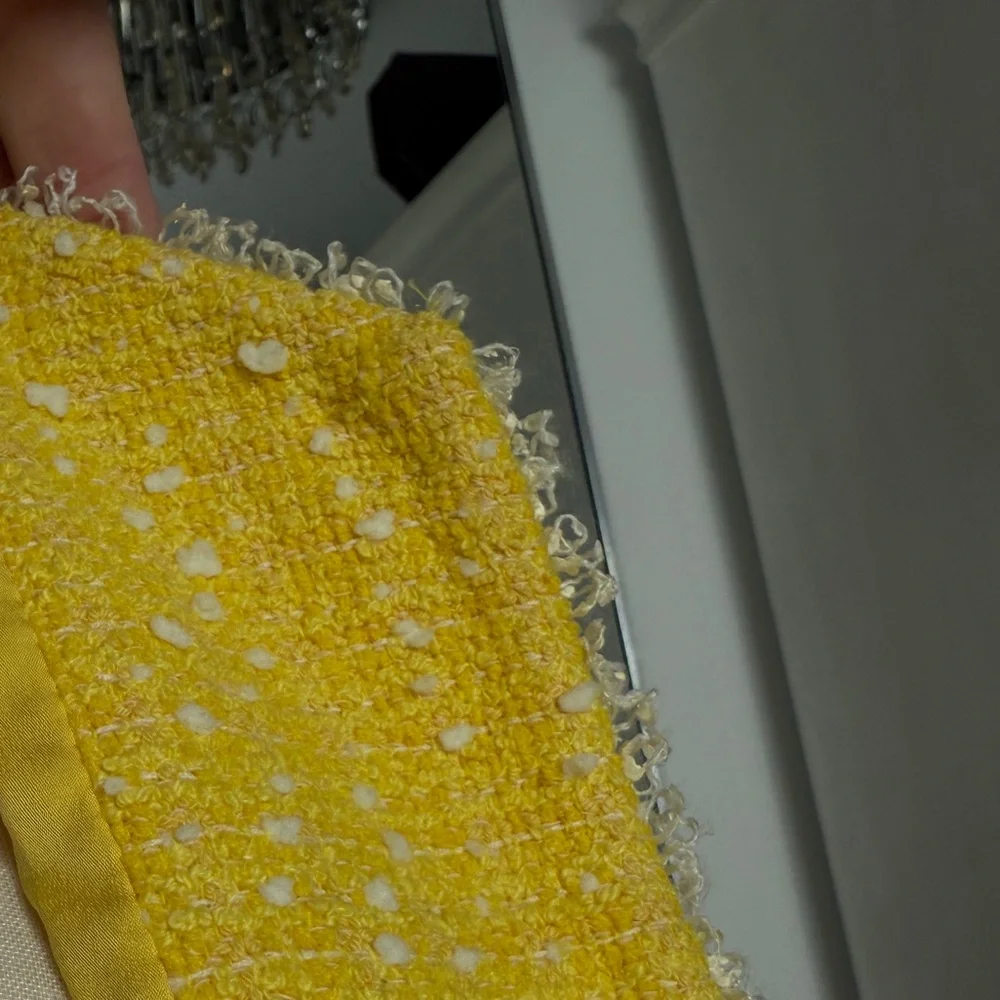 CHANEL 97P Yellow Bouclé Skirt Suit - Same Collection Worn by Princess Dian